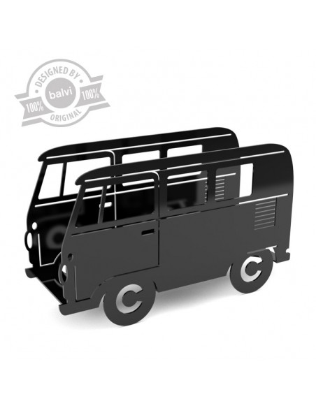 Portariviste in metallo colore nero - VAN by Balvi