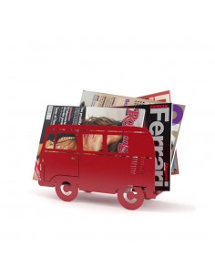 Portariviste in metallo colore rosso - VAN by Balvi 2