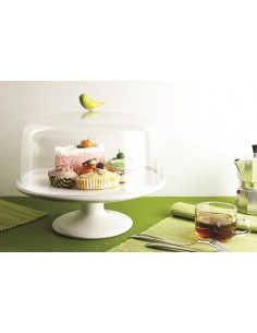 Alzata per dolci e torte uccellino verde diametro 30 cm- SWEET TWEET TRAY L by Qualy 2