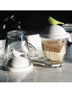 Tazza mug con coperchio uccellino - SPARROW MUG by Qualy Design 2