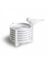 Set 6 sottobicchieri con supporto uccellino bianco - SPARROW COASTER by Qualy design