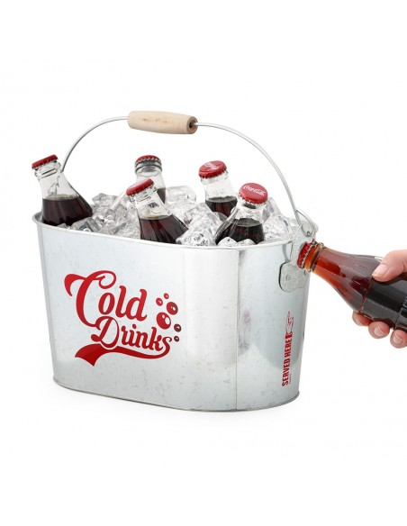 Secchiello per il ghiaccio con 2 apribottiglie metallo - COLD DRINKS by Balvi