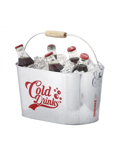 Secchiello per il ghiaccio con 2 apribottiglie metallo - COLD DRINKS by Balvi