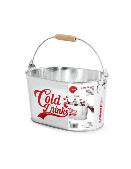 Secchiello per il ghiaccio con 2 apribottiglie metallo - COLD DRINKS by Balvi