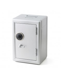 Salvadanaio cassaforte con contamonete colore grigio - MONEY BANK by BALVI