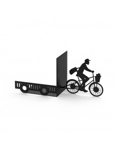 Fermalibri postino in metallo colore nero - POSTMAN by Balvi
