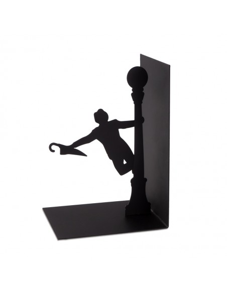 Fermalibri scena film in metallo colore nero - SINGING IN THE RAIN by Balvi