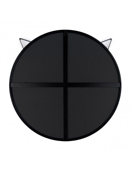 BALVI Specchio da parete rotondo gatto colore nero CAT