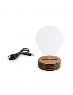 Lampada da tavolo usb forma di lampadina - IDEA by Balvi
