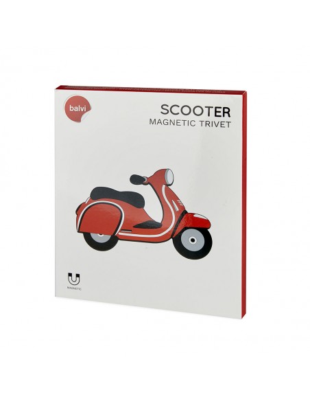 Sottopentola magnetico a forma di scooter in silicone - SCOOTER by Balvi