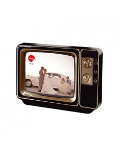 Portafoto in metallo televisore vintage 10x15 - Photovision by Balvi