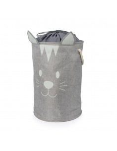 Portabiancheria pieghevole gatto colore grigio - MEOW! by Balvi