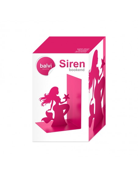 Fermalibri in metallo colore rosa - SIREN by Balvi
