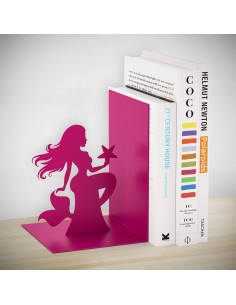 Fermalibri in metallo colore rosa - SIREN by Balvi 2
