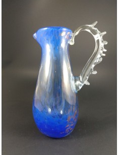 Caraffa lusso in vetro di murano blu trasparente - The Glass Cathedral Santa Chiara