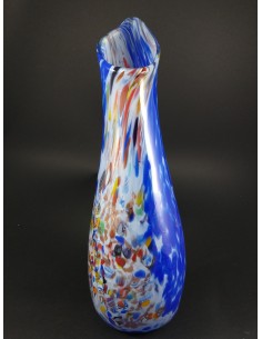 Vaso in vetro di Murano con murrine e inclusioni bronzo h 37 cm - The Glass Cathedral Santa Chiara 2