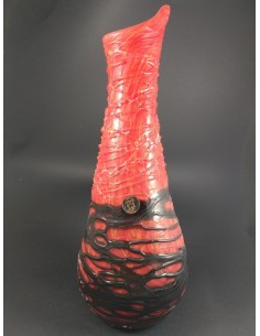 Vaso in vetro di Murano con colature h 38 cm - The Glass Cathedral Santa Chiara 2