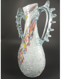 Caraffa lusso bocca smussata con colature h 33 cm - The Glass Cathedral Santa Chiara 2