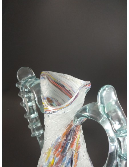 Anfora lusso bocca smussata con colature h 33 cm - The Glass Cathedral Santa Chiara