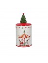 Barattolo alto in ceramica con pino h 25 cm- NATALINO by Rituali Domestici