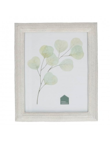 Portafoto da tavolo in resina colore bianco h 30 cm - SPINATO by Rituali Domestici