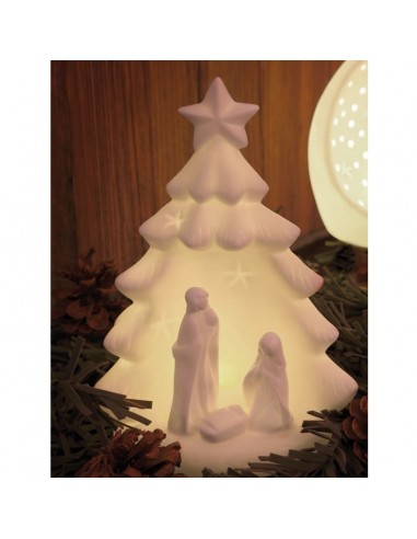 Natività albero in porcellana con illuminazione led h 20 cm - ENNATO by Rituali Domestici