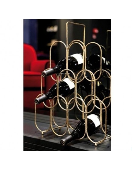 Portabottiglie in metallo h 56 cm - RADICATO by Rituali Domestici 8027549104572