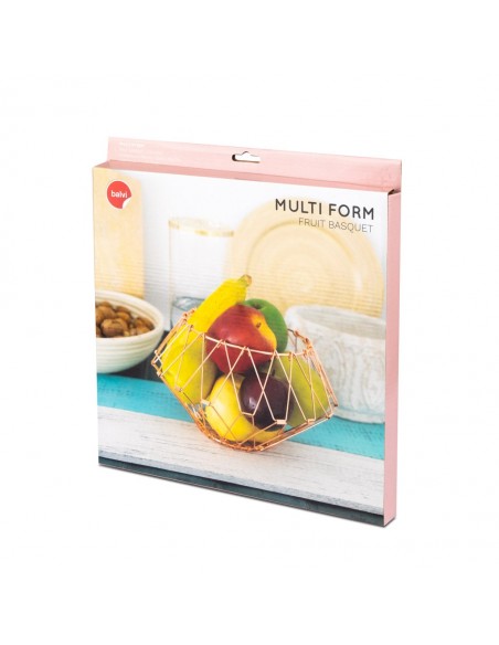 Cesto porta frutta in metallo cambia forma in 2 alternative colore - MULTI FORM by Balvi