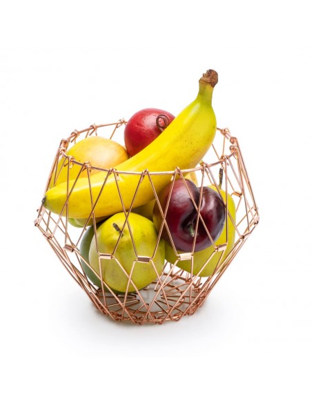 Cesto porta frutta in metallo cambia forma in 2 alternative colore - MULTI FORM by Balvi