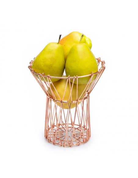 Cesto porta frutta in metallo cambia forma in 2 alternative colore - MULTI FORM by Balvi