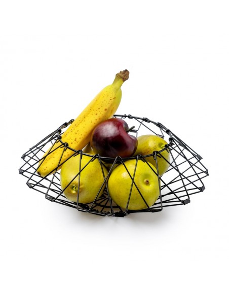 Cesto porta frutta in metallo cambia forma in 2 alternative colore - MULTI FORM by Balvi