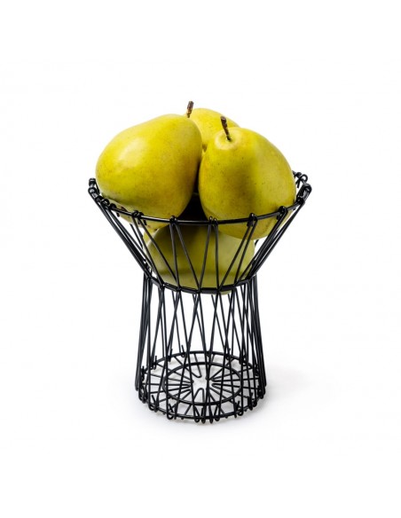 Cesto porta frutta in metallo cambia forma in 2 alternative colore - MULTI FORM by Balvi