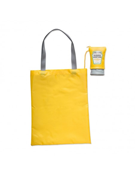 Borsa pieghevole in poliestere a forma di tubetto - MUSTARD by Balvi