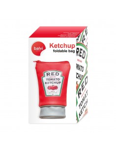 Borsa pieghevole in poliestere a forma di tubetto - KETCHUP by Balvi 2