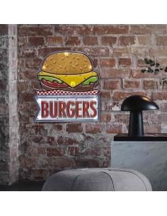 Decorazione murale targa con led cm 31 - BURGER by Balvi 2