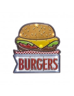 Decorazione murale targa con led cm 31 - BURGER by Balvi