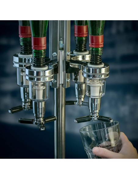 Dispenser dosatore per 4 bottiglie di alcolici - Hédoniste by Balvi