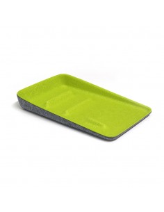 Vassoio svuotatasche in feltro bicolore verde/grigio - KEEPER by Balvi