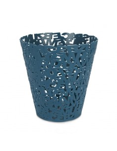 Cestino gettacarte in plastica colore azzurro - LETTERS by Balvi