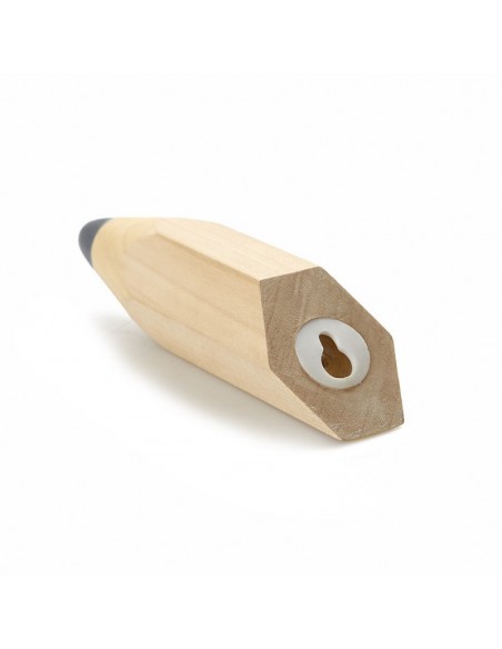 Set 3 Ganci appendiabiti da parete in legno - PENCIL by Balvi