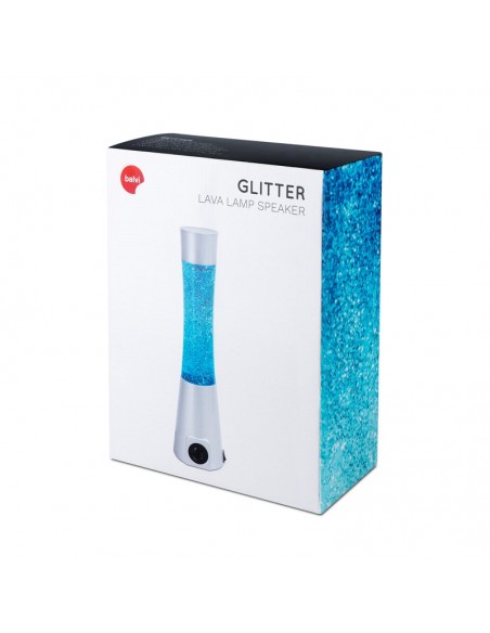 Lampada lava e altoparlante Bluetooth h 42 cm - GLITTER by Balvi