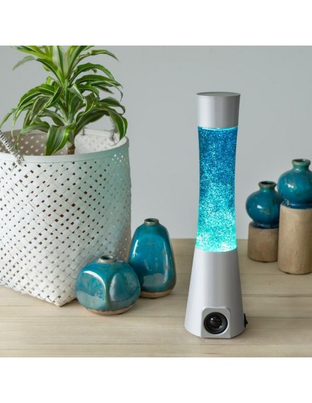 Lampada lava e altoparlante Bluetooth h 42 cm - GLITTER by Balvi