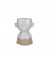 Portavaso testa che fischia in ceramica h 21 cm - EIOFISCHIO L by Rituali Domestici