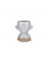 Portavaso testa che fischia in ceramica h 17 cm - EIOFISCHIO M by Rituali Domestici