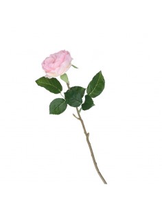 Rosa artificiale real touch colore rosa h 51 cm - FIORILE by Rituali Domestici