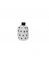 Vaso bottiglia porcellana pois neri h 15 cm - PUNTINISMO by rituali domestici