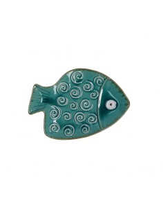 Tris di piatti decorativi in ceramica a forma di pesce L 24/27 cm - SUSANITA by Rituali Domestici 2
