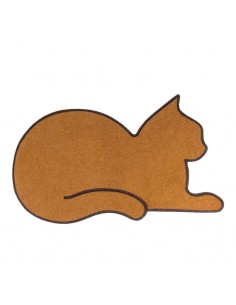 Zerbino sagomato a forma di gatto colore marrone - CAT by Balvi
