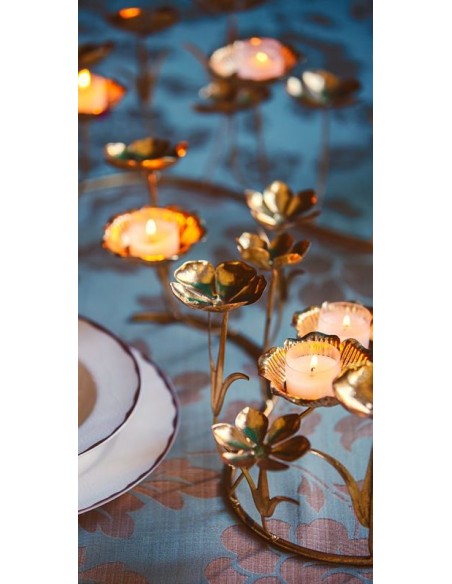 Porta t-light 5 posti metallo L 77 cm - INFIORATA L by Rituali domestici