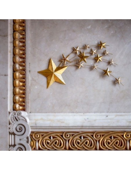 Decorazione stella cometa in metallo dorato L 50 cm - STELLASTELLINA by Rituali Domestici